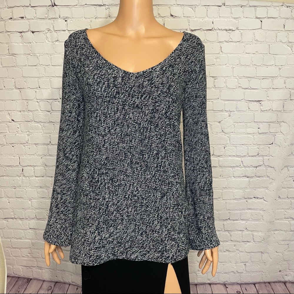 Hollister size xs navy blue knit Boho sweater